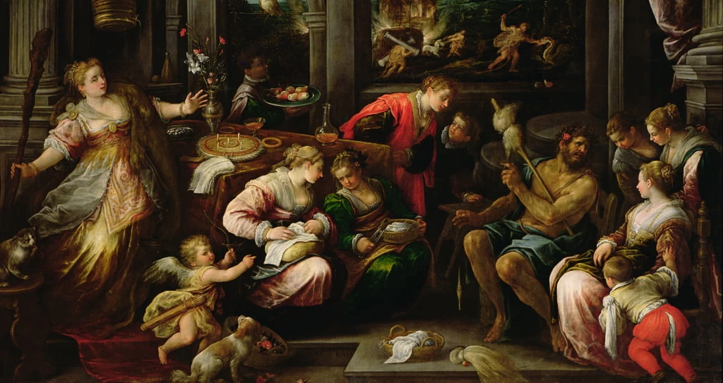 24-24-Ercole e Onfale, regina di Lidia - Kunsthistorisches Museum, Vienna
